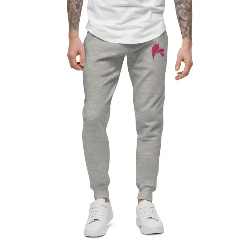 CHAMPSINCE EMBROID JOGGERS (GREY/FUCHSI)