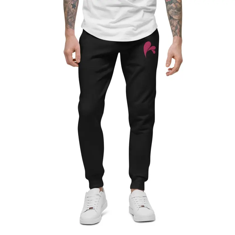 CHAMPSINCE EMBROID JOGGERS (BLK/FUCHSIA)