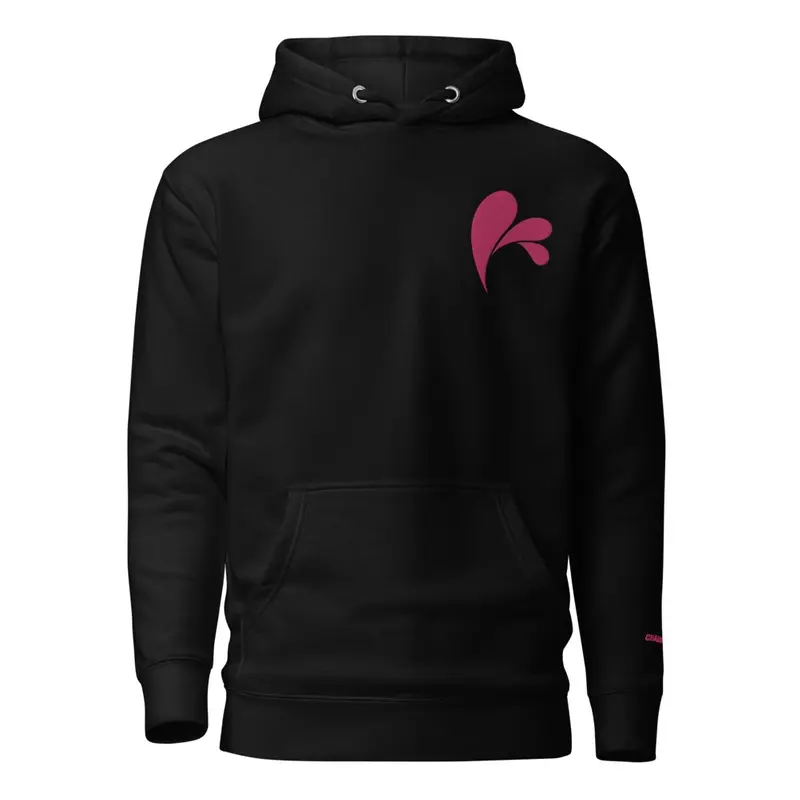 CHAMPSINCE EMBROID HOODIE (BLK/FUCHSIA)