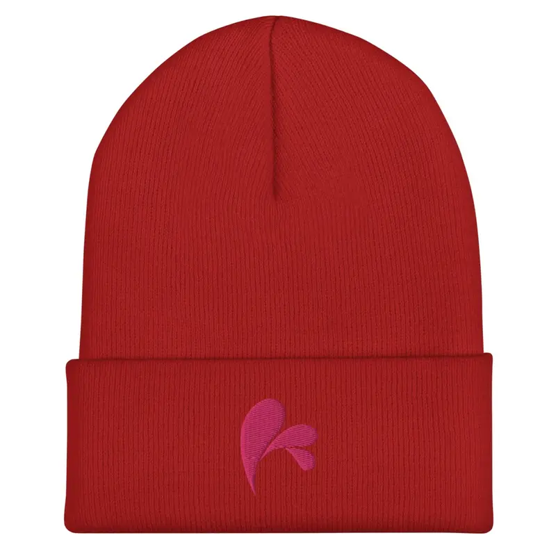 CHAMPSINCE BEANIE (RED/FUCHSIA LOGO)