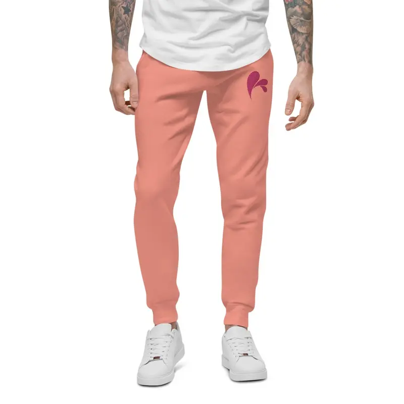 CHAMPSINCE EMBROID JOGGERS (PEACH/FUCHS)