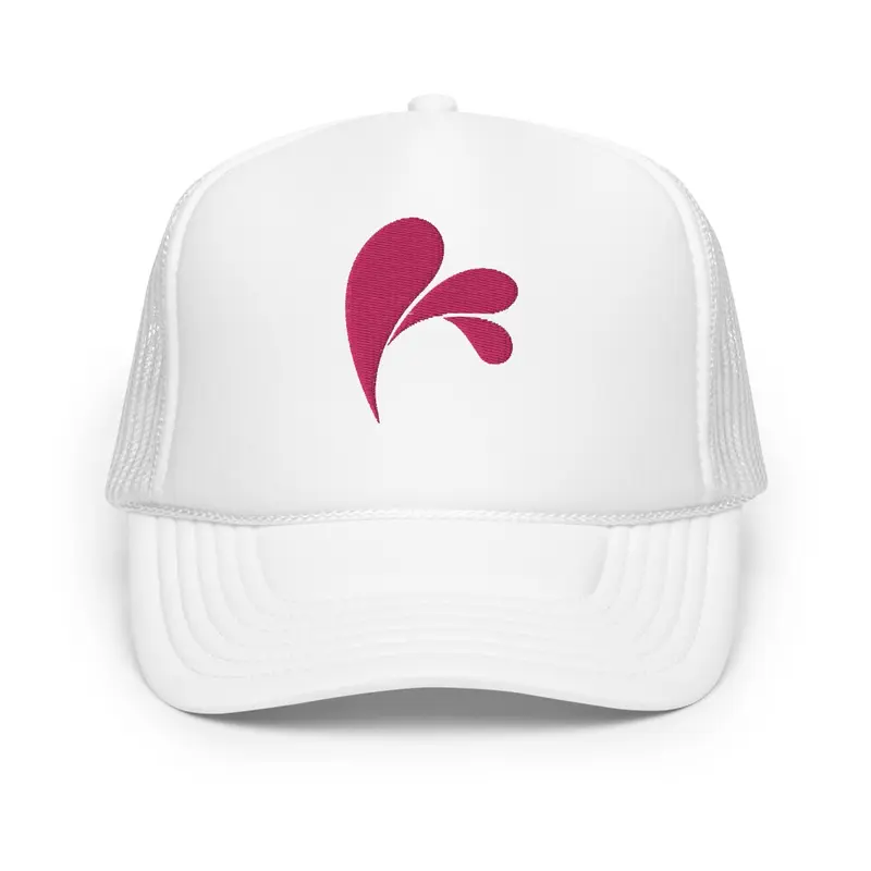 CHAMPSINCE TRUCKER  (WHITE/FUCHSIA LOGO)