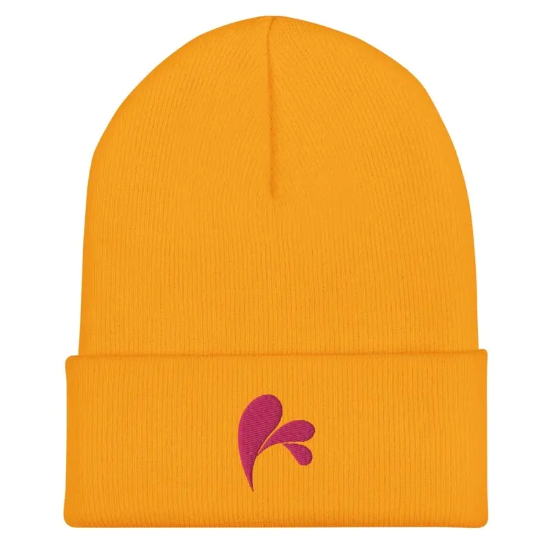 CHAMPSINCE BEANIE (YELLOW/FUCHSIA LOGO)